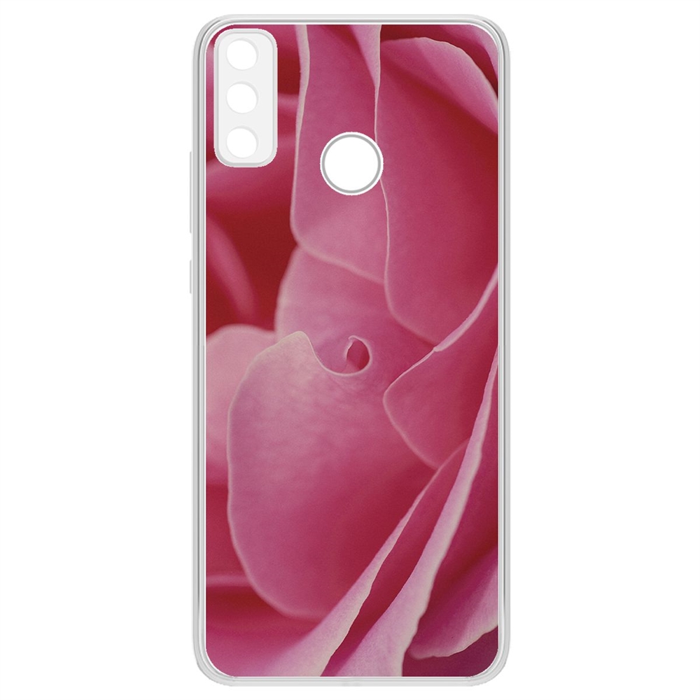 

Чехол-накладка Krutoff Clear Case Лепестки для Huawei Y8s, Прозрачный