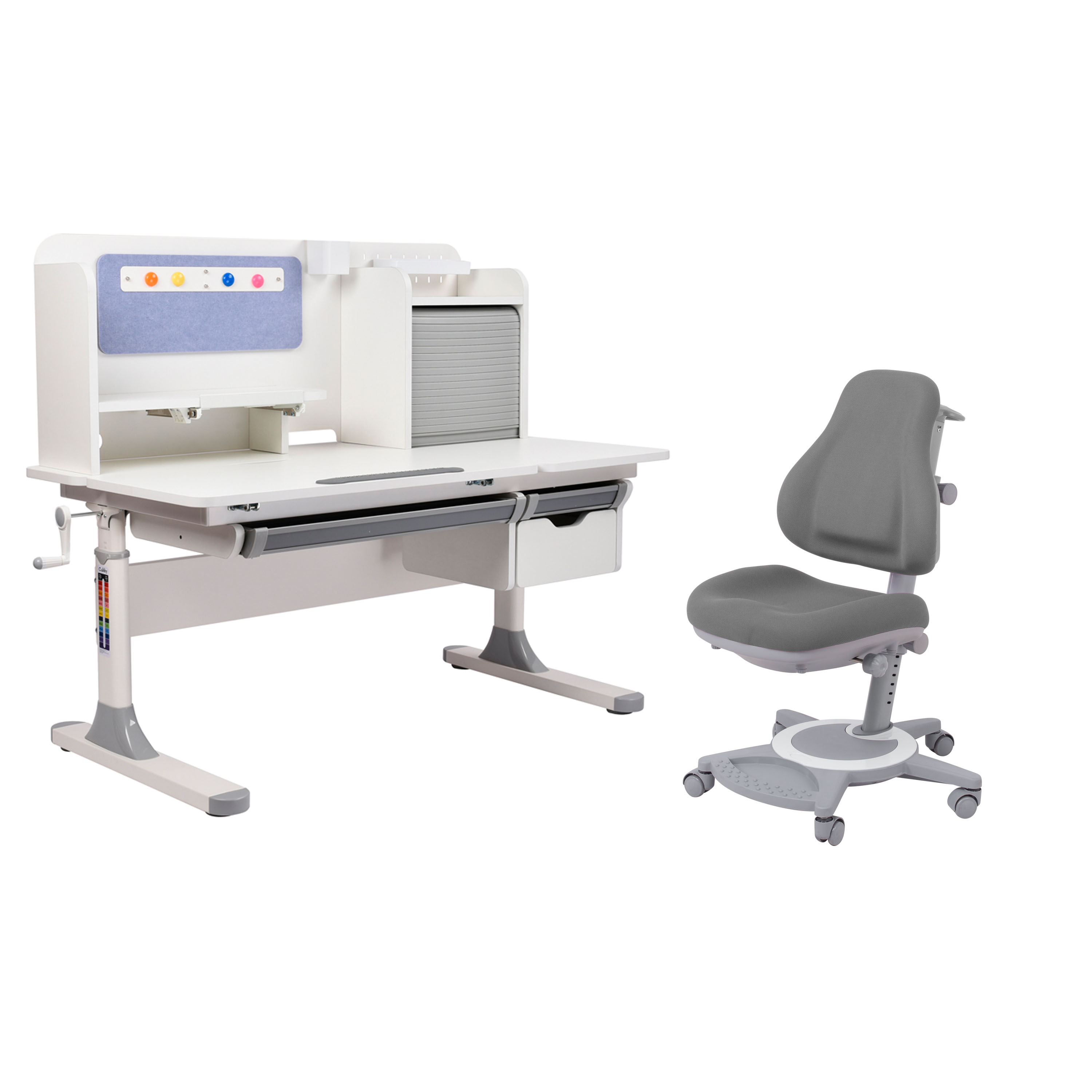 

Растущая парта и кресло с подлокотниками, Cubby, Camellia + Bravo Grey, Camellia + Bravo