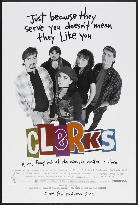

Постер к фильму "Клерки" (Clerks.) 50x70 см