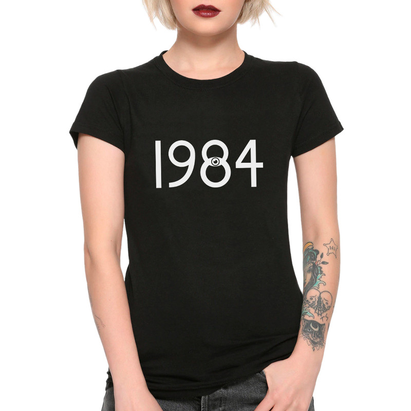 

Футболка женская Dream Shirts Джордж Оруэлл - 1984 черная M, Черный, Джордж Оруэлл - 1984