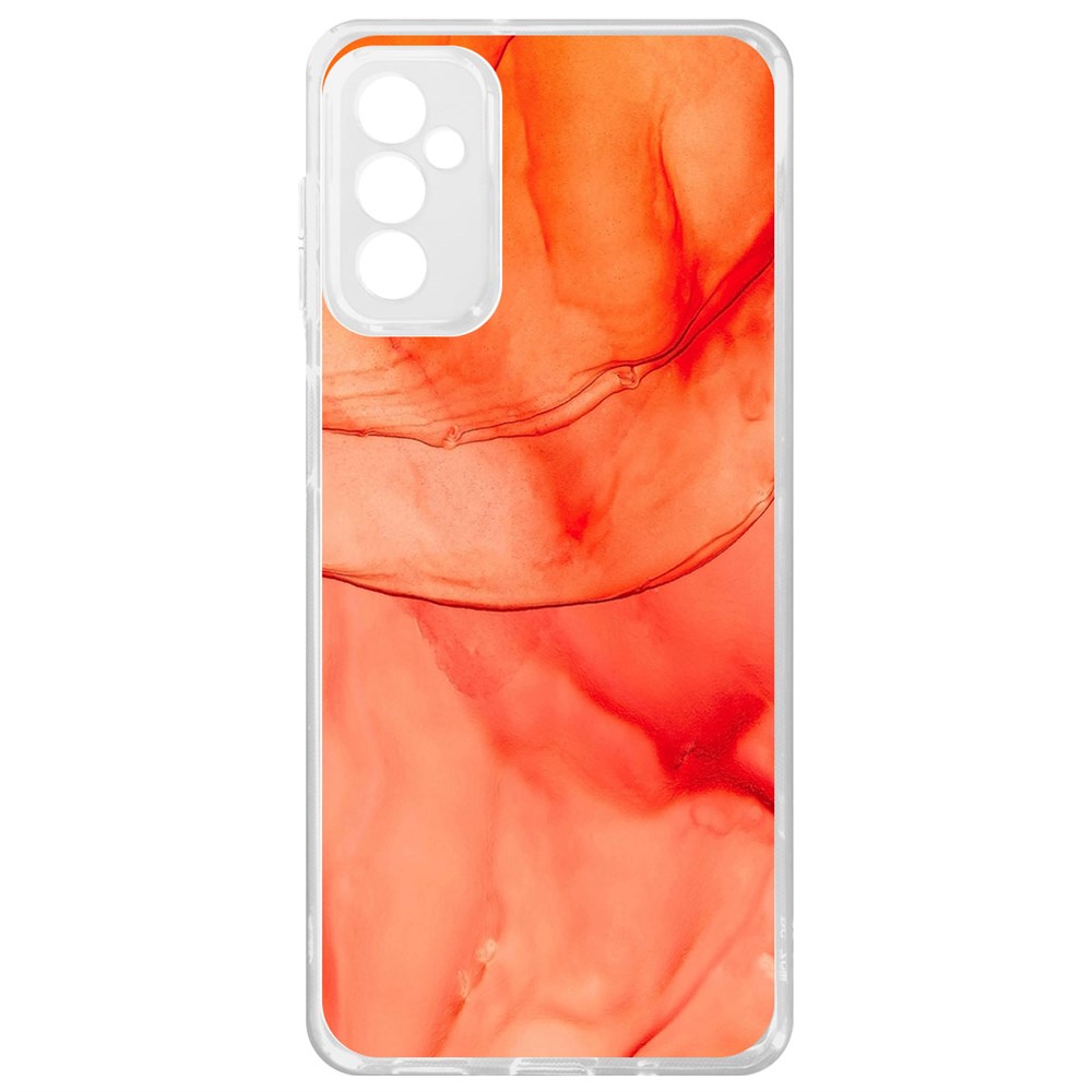 

Чехол-накладка Krutoff Clear Case Абстракт оранж для Samsung Galaxy M52 (M525)