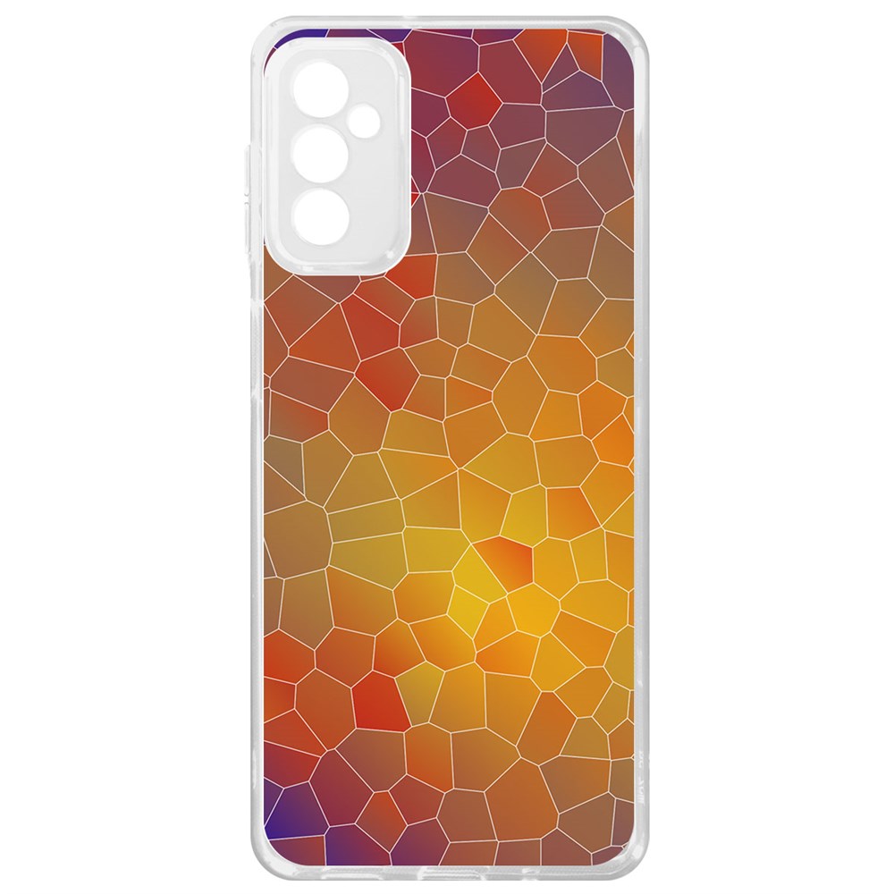 фото Чехол-накладка krutoff clear case витраж 1 для samsung galaxy m52 (m525)