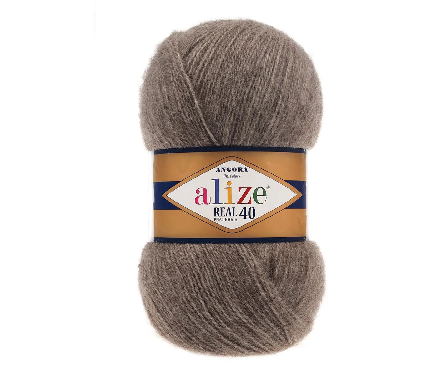 

Пряжа Alize 551390 Angora Real 553 коричневый меланж, Angora Real