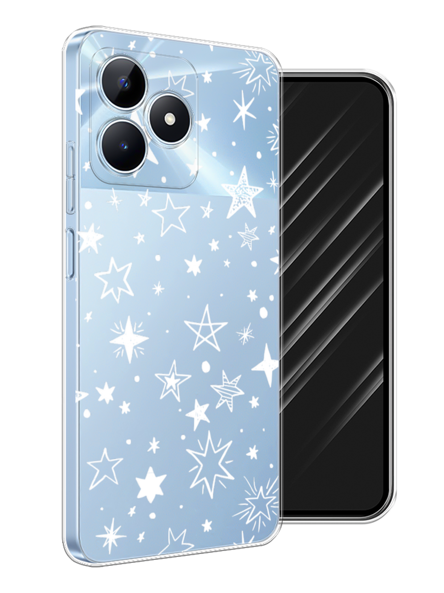 

Чехол Awog на Realme C60 "Звездочки графика белая", Прозрачный;белый, 2516550-1