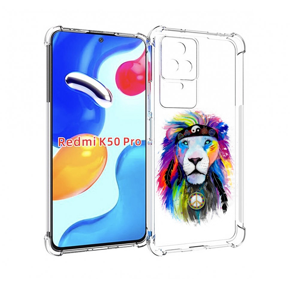 

Чехол MyPads Лев 3 для Xiaomi Redmi K50/K50 Pro, Прозрачный, Tocco