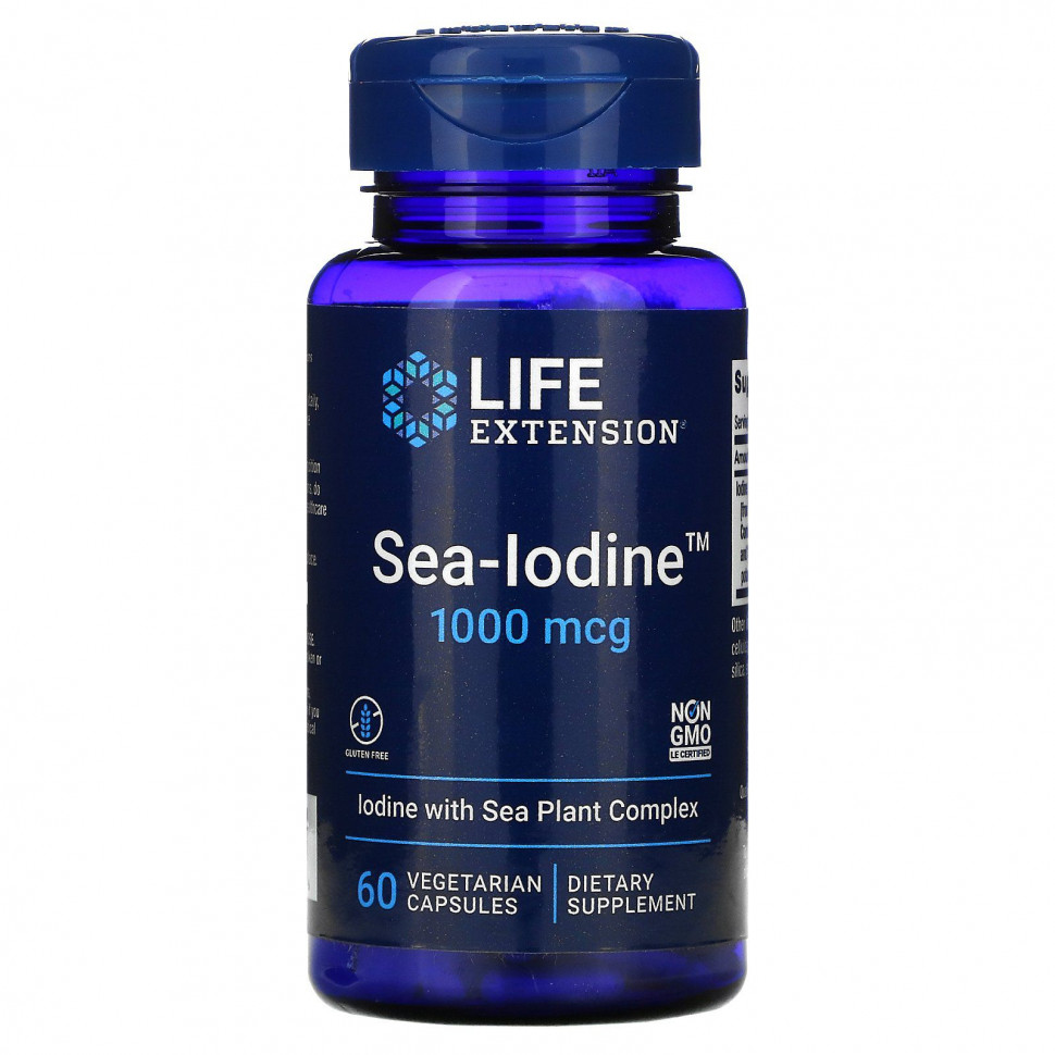 

Sea-Iodine Life Extension 1000 мкг 60 капсул