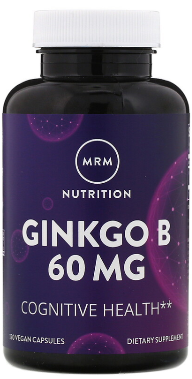Витамины и минералы для спортсменов MRM Ginkgo B (Гинко Билоба) 60 мг 120 капсул