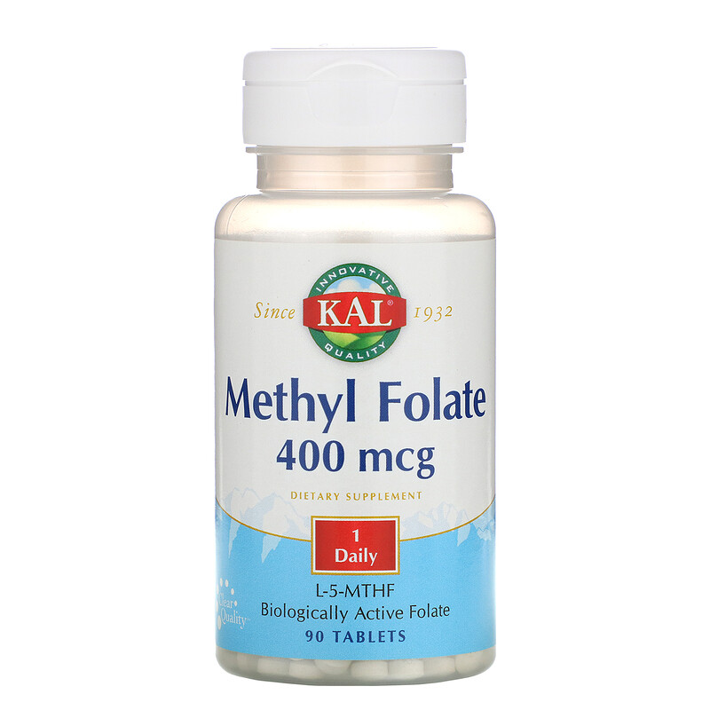 

Витамин B KAL Methyl Folate (Метил фолат) 400 мкг 90 таблеток