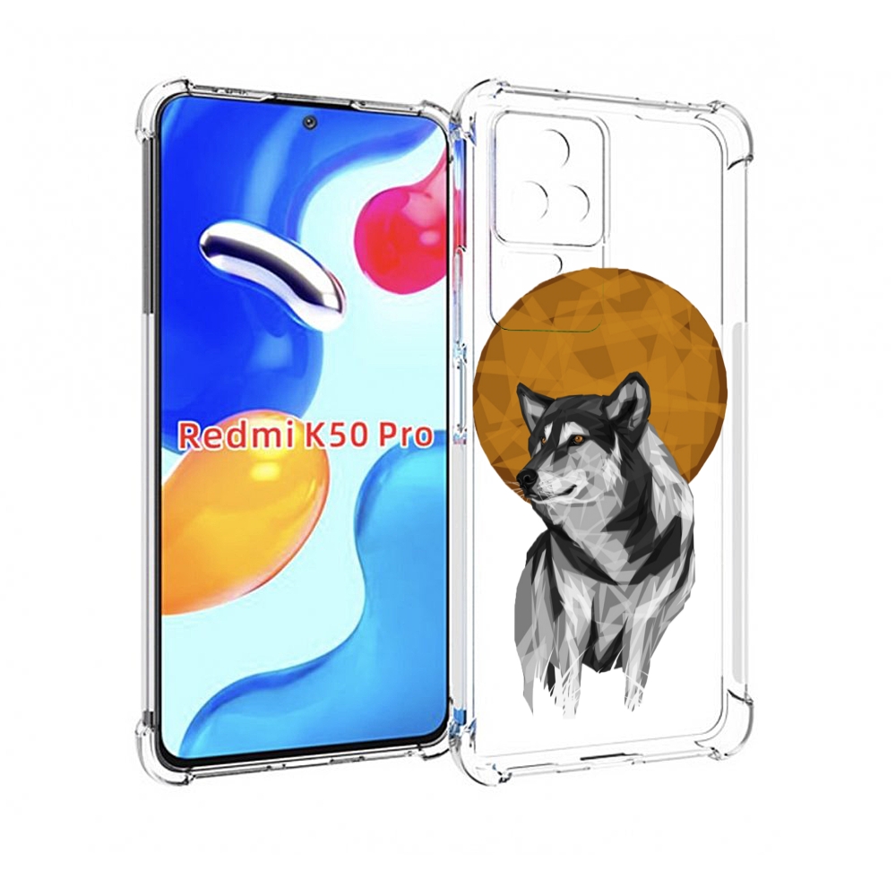 

Чехол MyPads Лунный волк для Xiaomi Redmi K50/K50 Pro, Прозрачный, Tocco