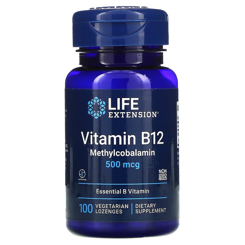 Купить Витамин B Life Extension Vitamin B12 (Витамин B12) 500 мкг 100 пастилок