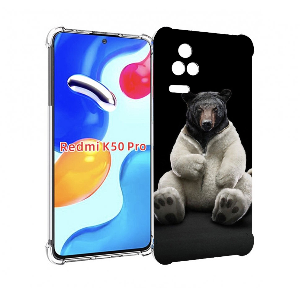 

Чехол MyPads Медведь-бурый-белый для Xiaomi Redmi K50/K50 Pro, Прозрачный, Tocco