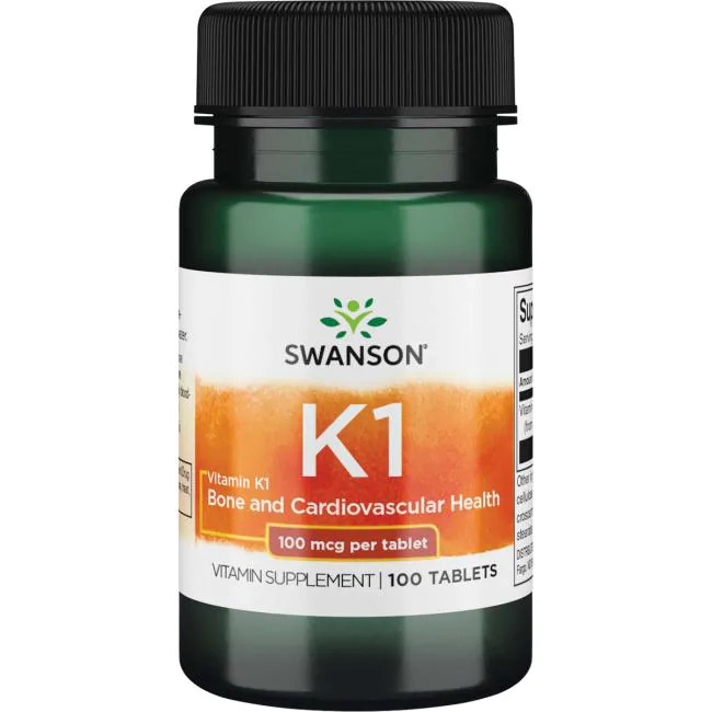 фото Swanson vitamin k-1 (витамин к-1) 100 мкг 100 таблеток