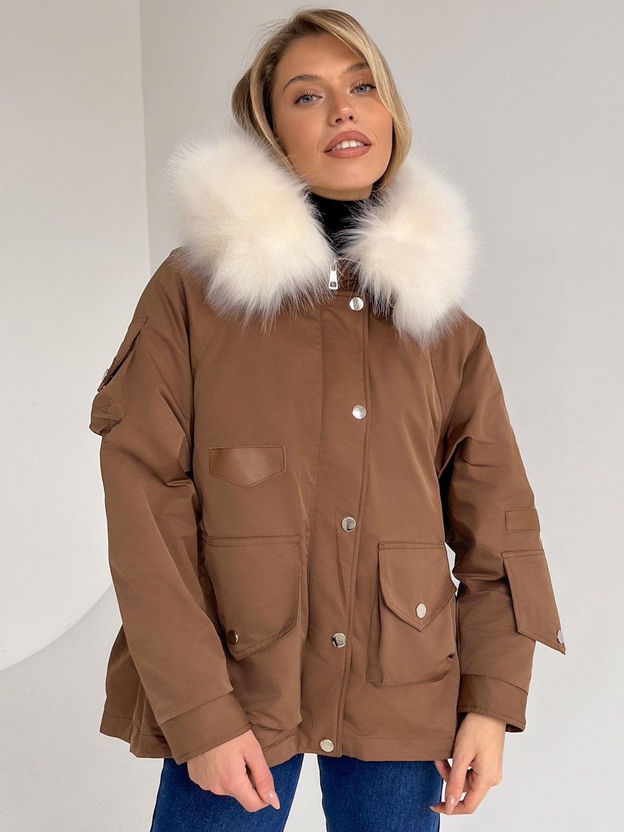 Куртка женская SENDERO 2060/ коричневая 42 RU