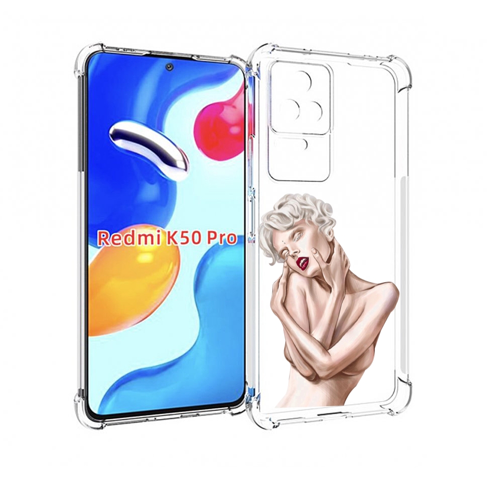 

Чехол MyPads Мигера женский для Xiaomi Redmi K50/K50 Pro, Прозрачный, Tocco