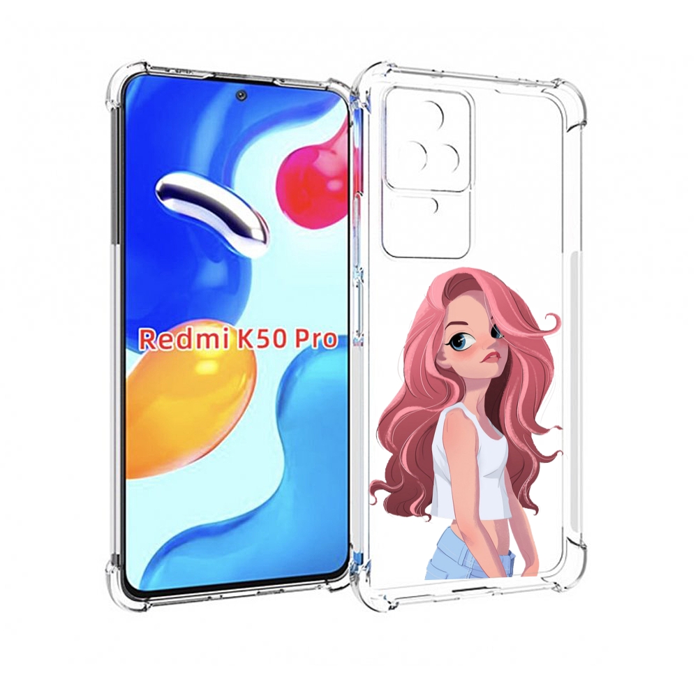 

Чехол MyPads Мультяшный-арт-девушки женский для Xiaomi Redmi K50/K50 Pro, Прозрачный, Tocco