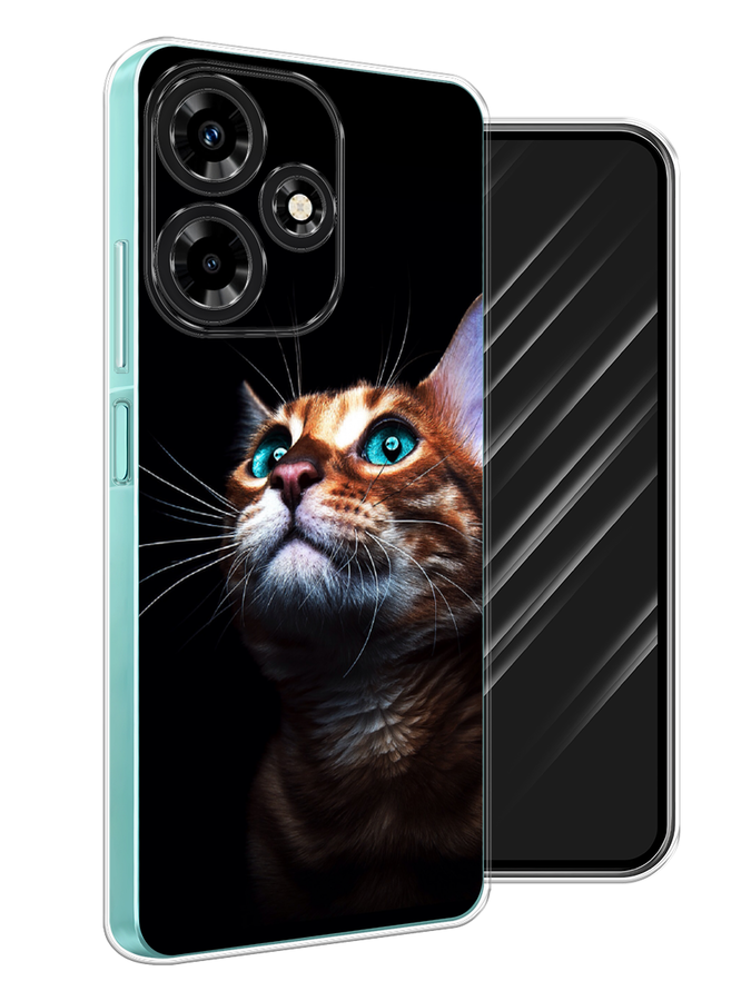 

Чехол Awog на Infinix Hot 30 "Мечтательный кот", Коричневый, 3104050-1