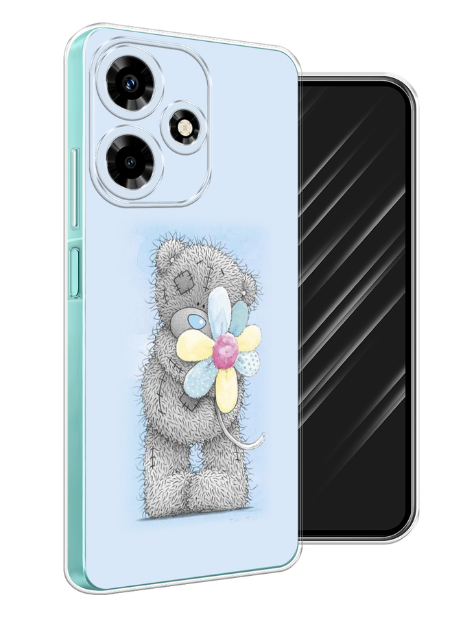 

Чехол Awog на Infinix Hot 30 "Me to you с ромашкой", Голубой;серый;желтый, 3104050-2