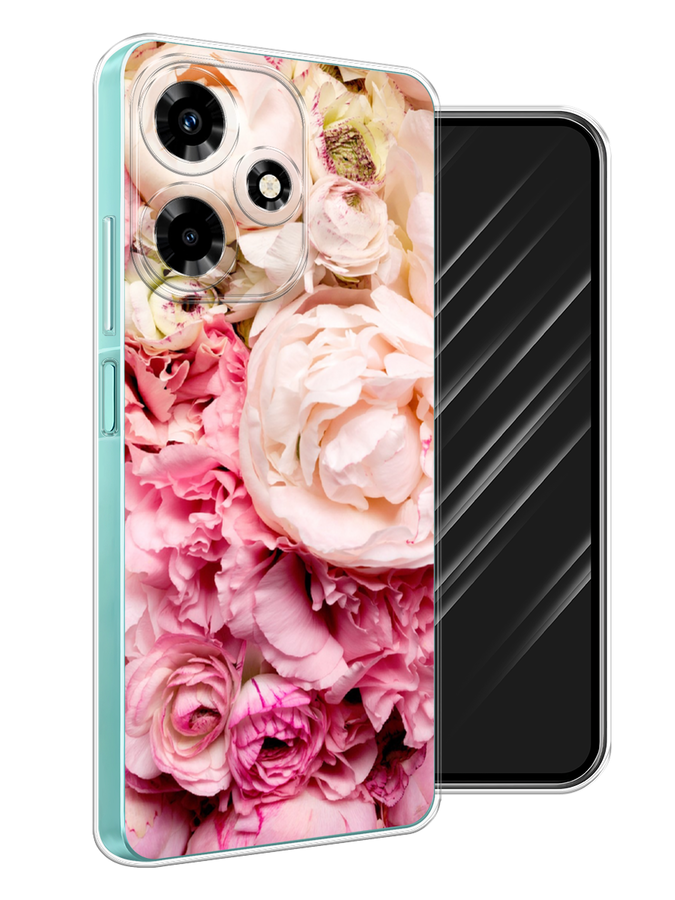 

Чехол Awog на Infinix Hot 30 "Пионы яркие", Розовый, 3104050-8