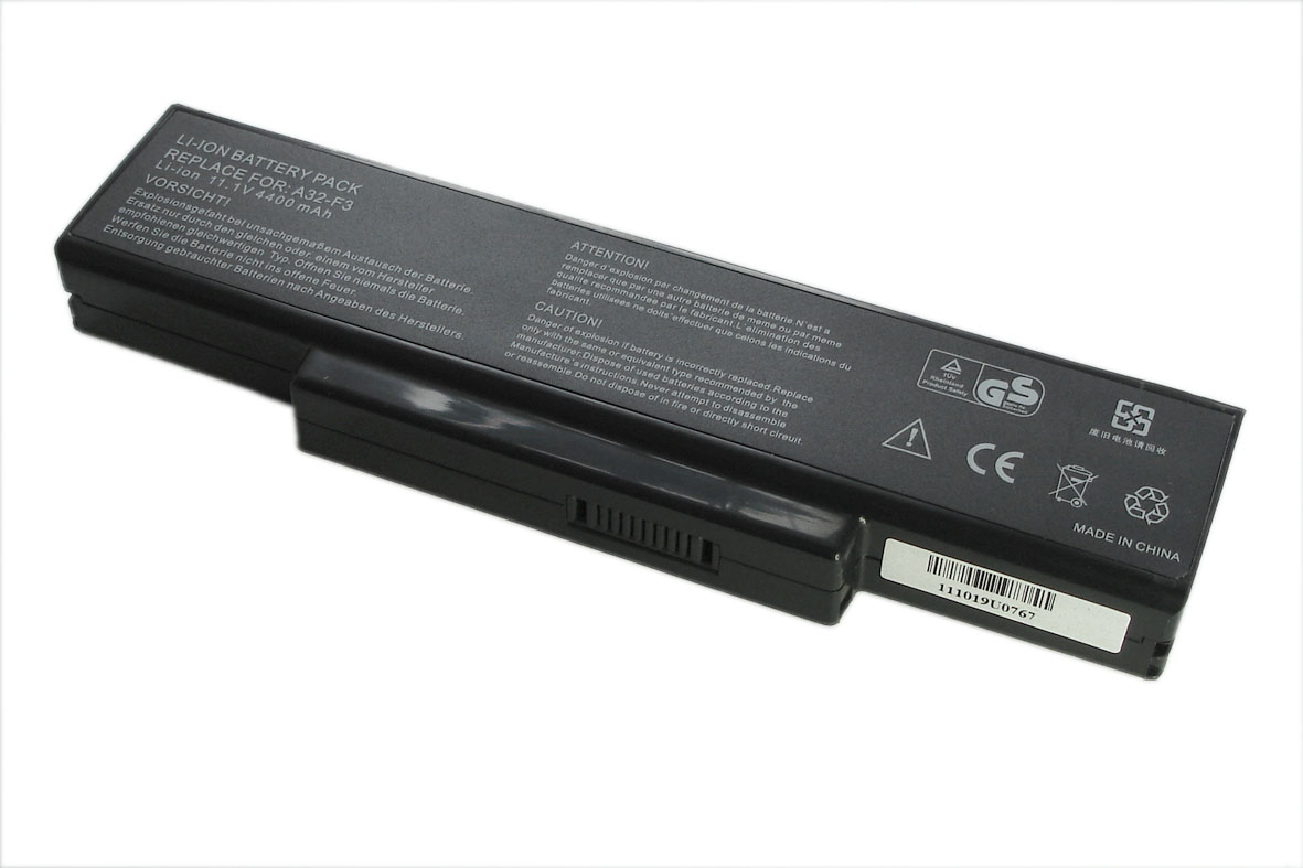 Аккумулятор GREENWAY для ноутбука Asus A9 F3 Z94 G50 5200mAh OEM черная