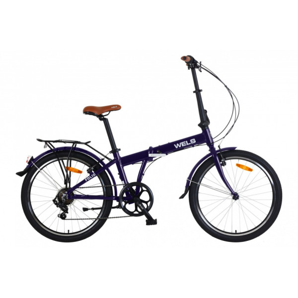Велосипед WELS Folio 24-7 2,0 2023 фиолетовый
