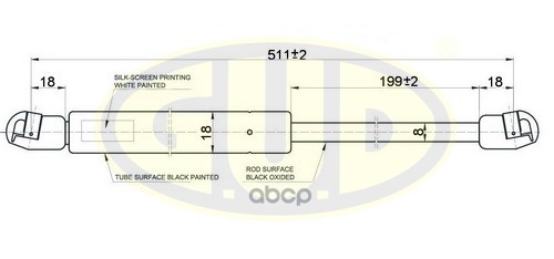 

Амортизатор Багажника Opl Omega A 01/86-02/94 520N L=511/199Mm G.U.D арт. GGS020401