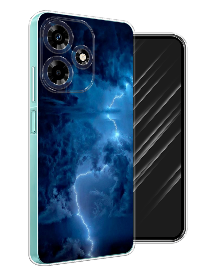 

Чехол Awog на Infinix Hot 30 "Молния", Синий, 3104050-4