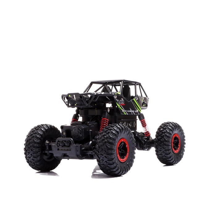 фото Джип радиоуправляемый monster, 1:16, 4wd, работает от аккумулятора, цвет зелёный nobrand