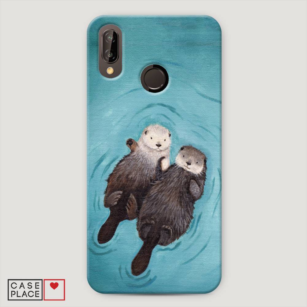 

Чехол Awog "Парочка бобров" для Huawei P20 Lite, 64420-7