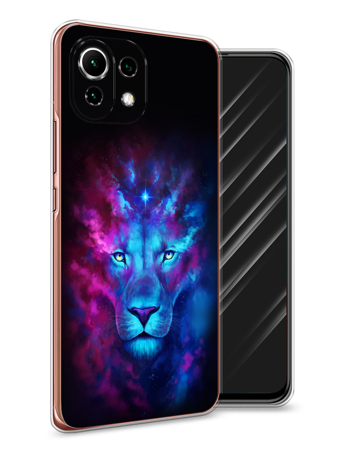 

Чехол Awog на Xiaomi Mi 11 Lite "Космический лев", Разноцветный, 310250-1
