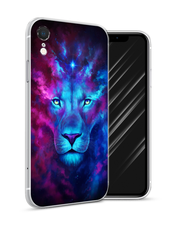 

Чехол Awog на Apple iPhone XR (10R) / Айфон XR (10R) "Космический лев", Разноцветный, 12050-1