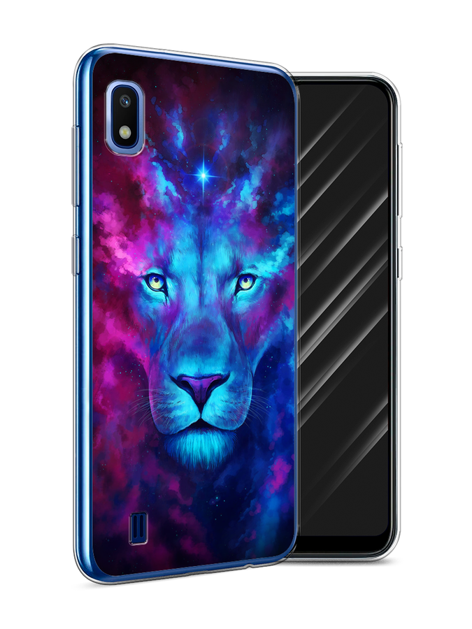 

Чехол Awog на Samsung Galaxy A10 "Космический лев", Разноцветный, 27950-1