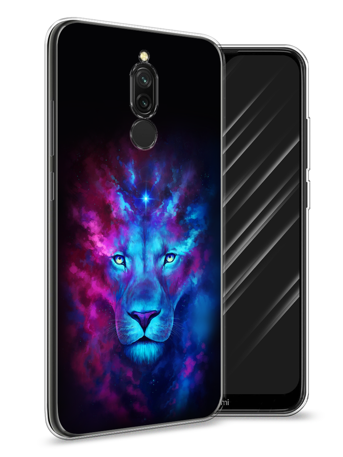 

Чехол Awog на Xiaomi Redmi 8 "Космический лев", Разноцветный, 37150-1