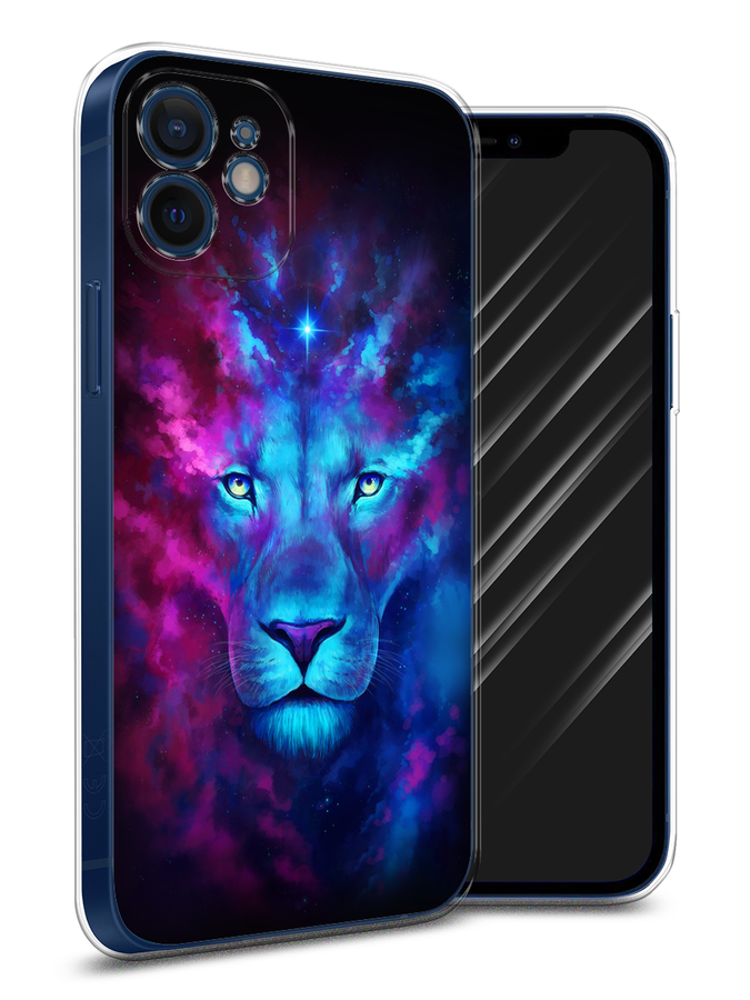 

Чехол Awog на Apple iPhone 12 mini / Айфон 12 mini "Космический лев", Разноцветный, 12650-1