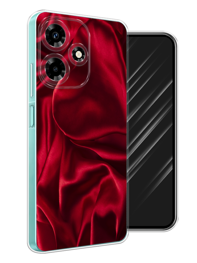 

Чехол Awog на Infinix Hot 30 "Текстура красный шелк", 3104050-3