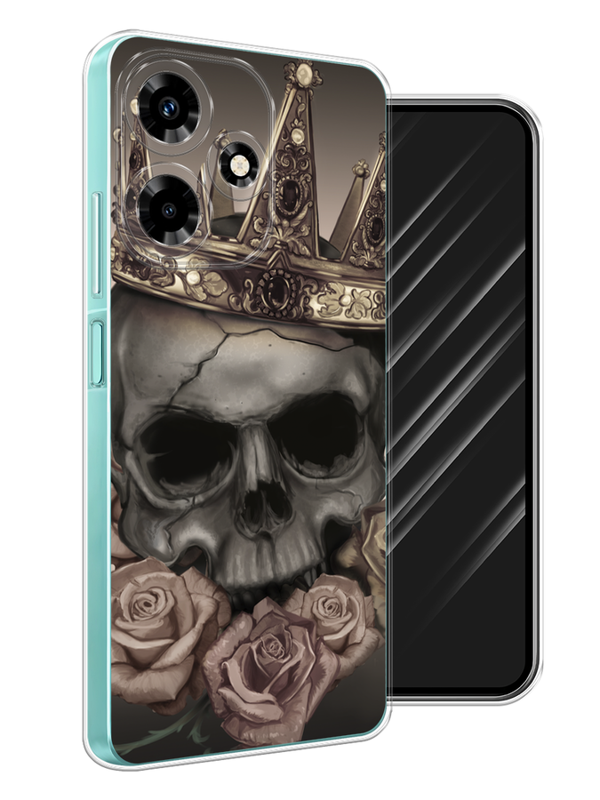 

Чехол Awog на Infinix Hot 30 "Череп 22", Серый;черный;бежевый, 3104050-9