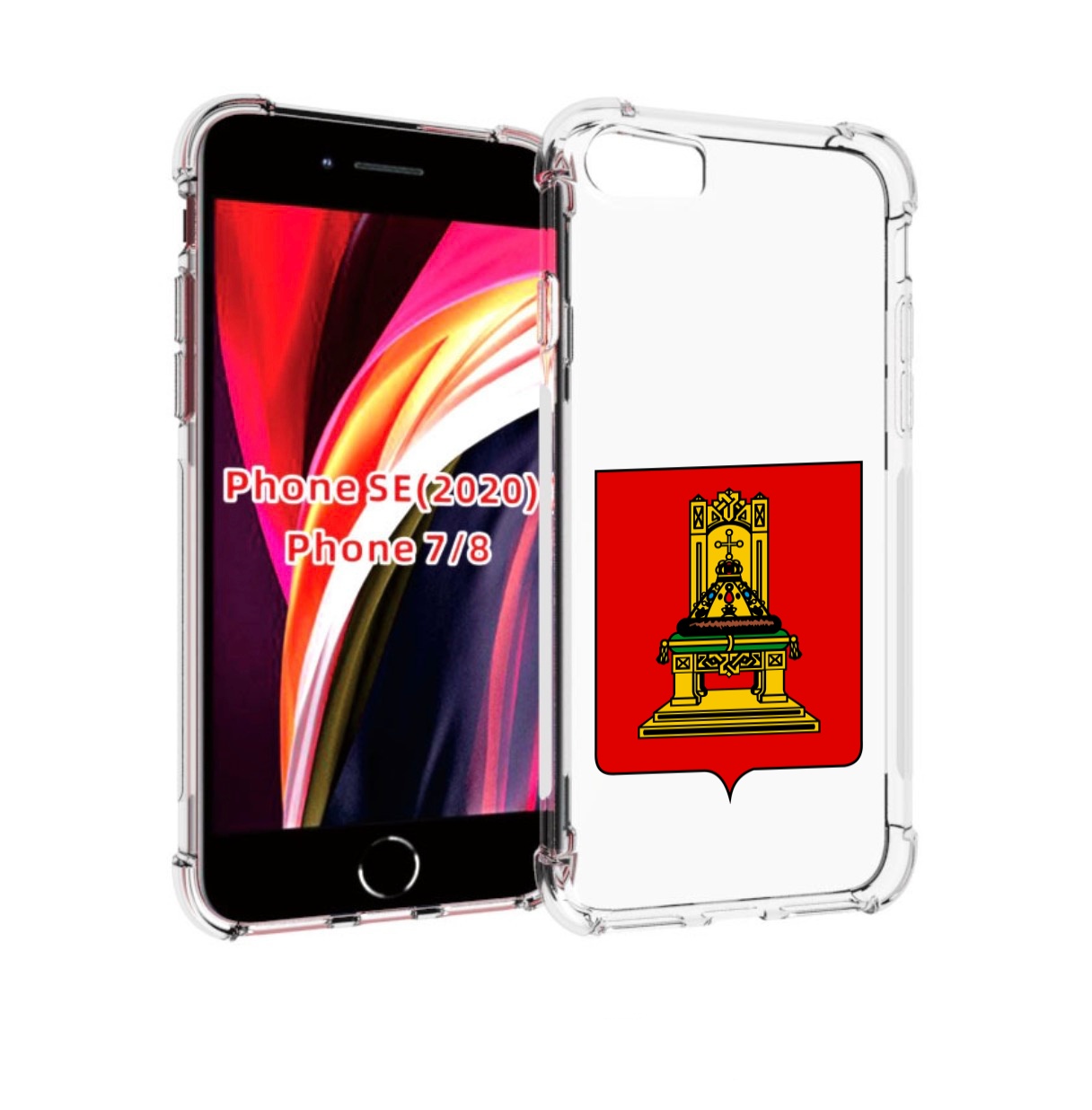 

Чехол MyPads герб-тверская-область для iPhone 7 4.7 / iPhone 8 / iPhone SE 2 (2020), Прозрачный, Tocco