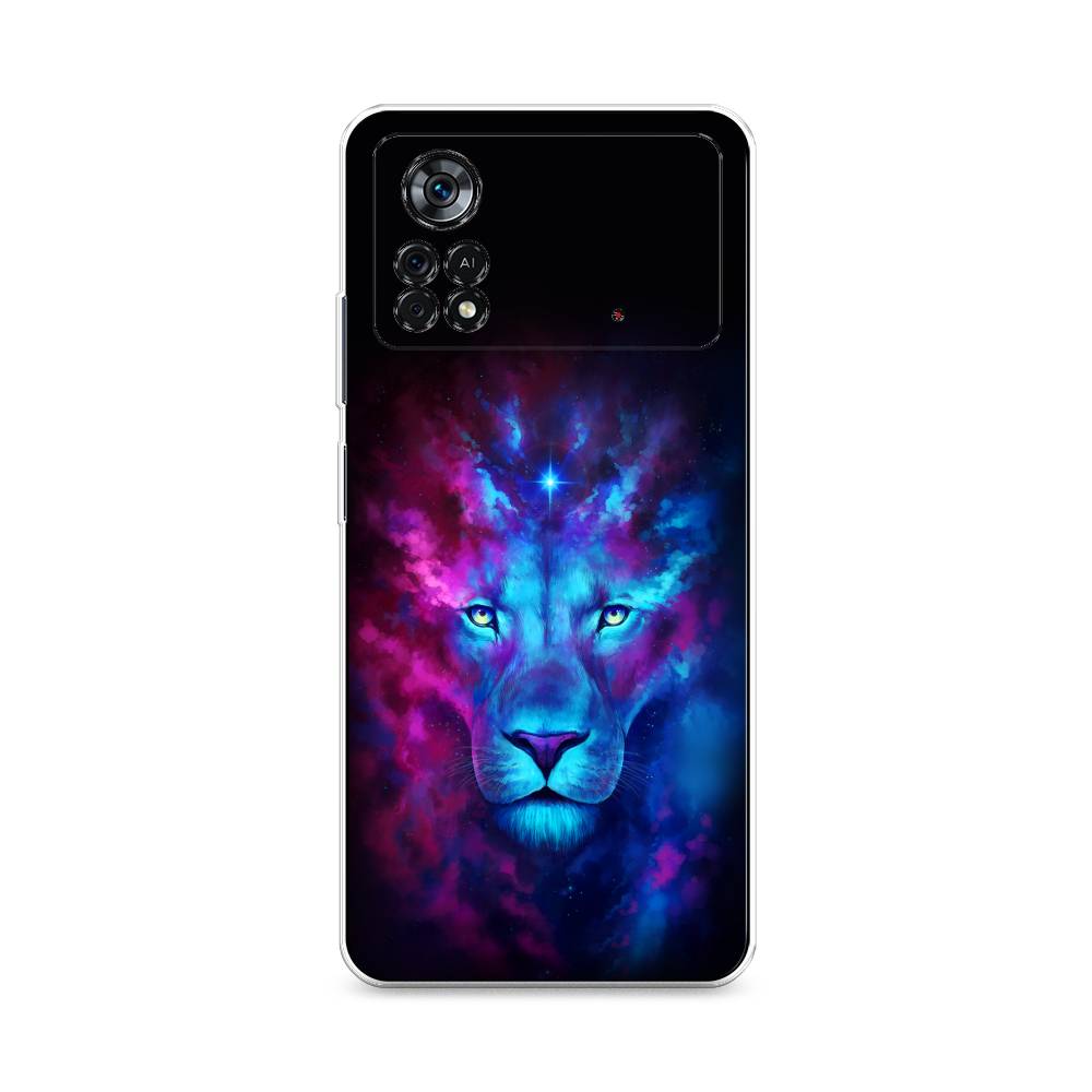 

Чехол Awog на Poco X4 Pro 5G "Космический лев", Разноцветный, 313150-1