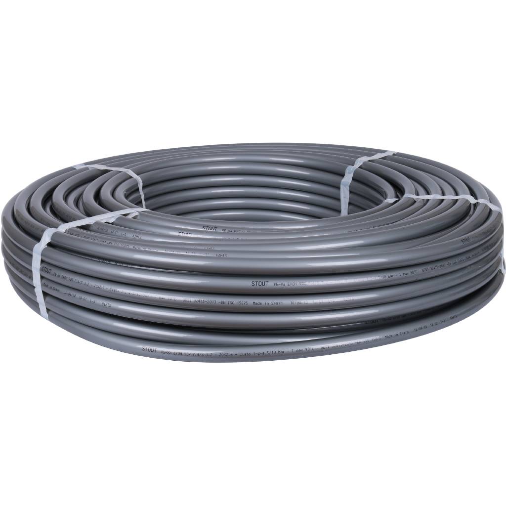 

Труба PEX-a STOUT20-2.8 из сшитого полиэтилена (бухта100м) (1шт), PEX-a Труба 20-2,8 из сшитогоsss полиэтилена (бухта 100м)