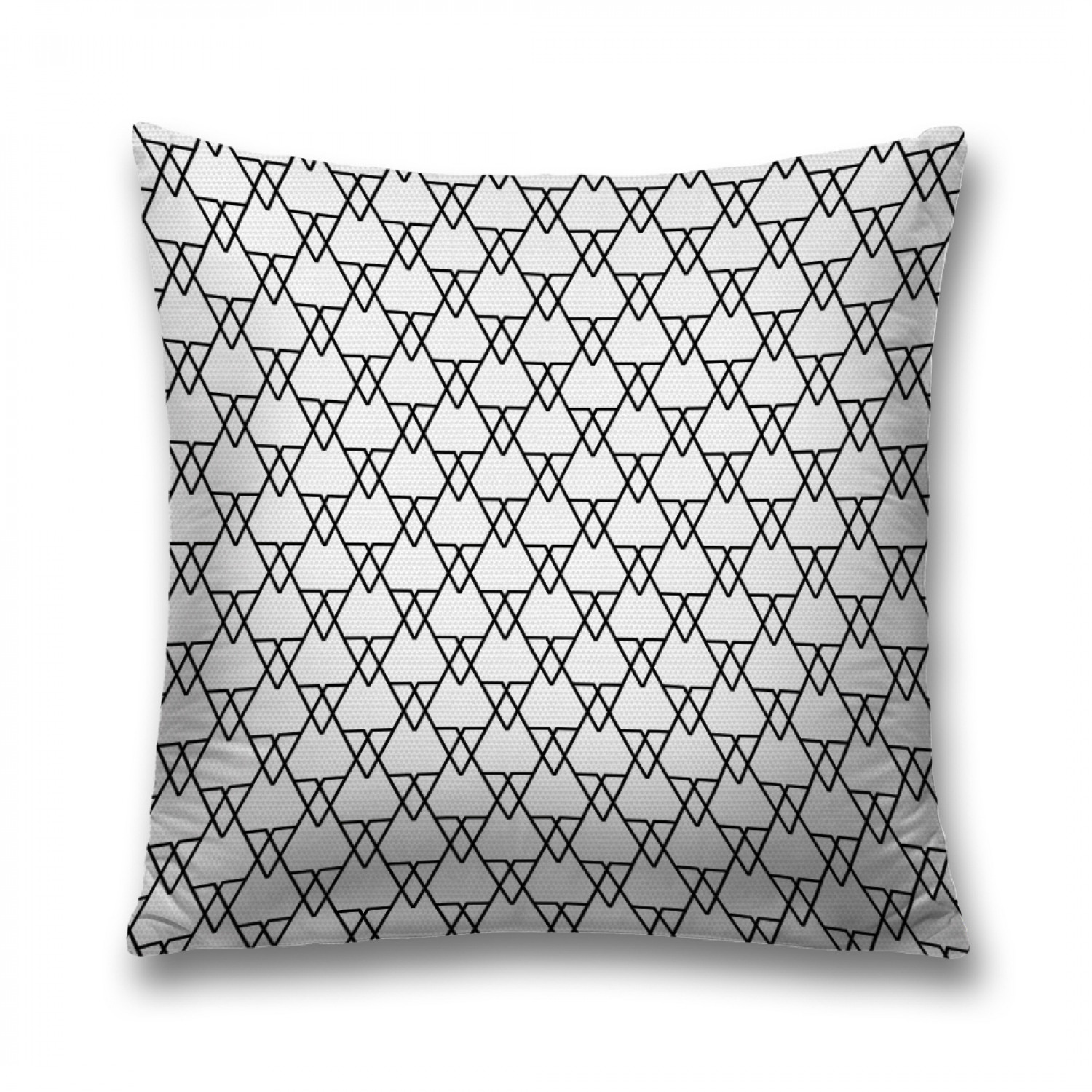 

Наволочка декоративная JoyArty "Треугольные сектора" на молнии, 45x45 см, Белый, Треугольные сектора