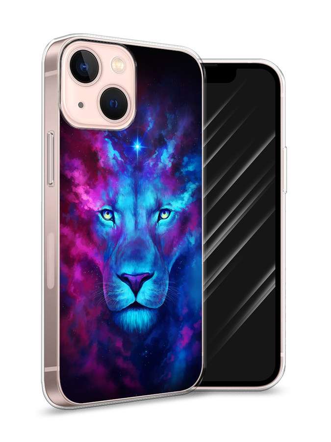 

Чехол Awog на Apple iPhone 13 mini / Айфон 13 mini "Космический лев", Разноцветный, 14150-1