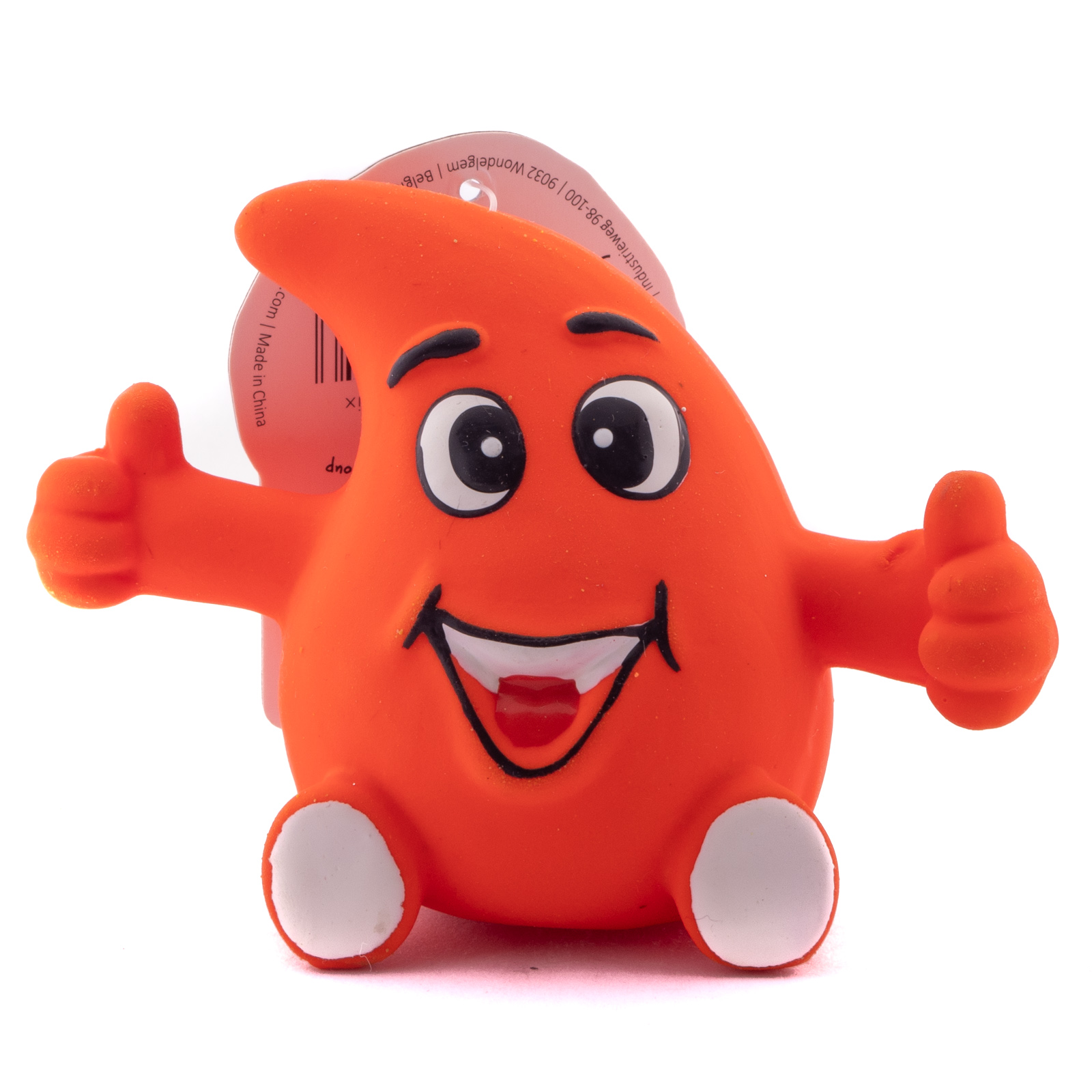 

Игрушка для собак Duvo+ Веселая капля, красная, латекс, 9 см, Капля
