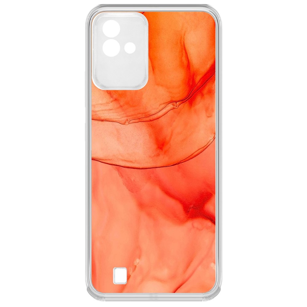 

Чехол-накладка Krutoff Clear Case Абстракт оранж для Realme Narzo 50i
