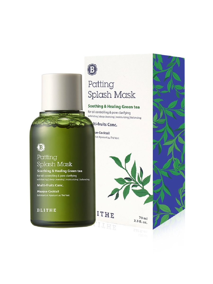 Купить Сплэш-маска для восстановления Blithe Soothing&Healing Green Tea Splash Mask 70 ml