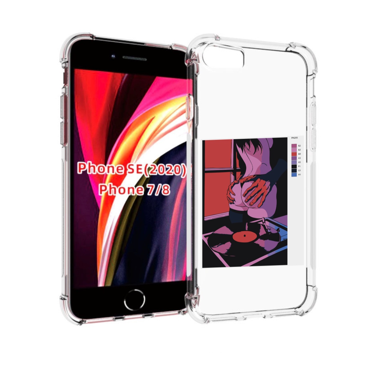 

Чехол MyPads девушка красивая сзади женский для iPhone 7 4.7 / iPhone 8 / iPhone SE 2, Прозрачный, Tocco