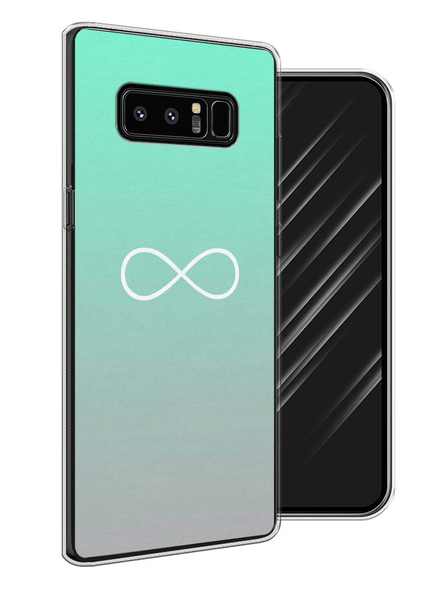 

Чехол Awog на Samsung Galaxy Note 8 "Бесконечность от Тиффани", Голубой, 25250-4