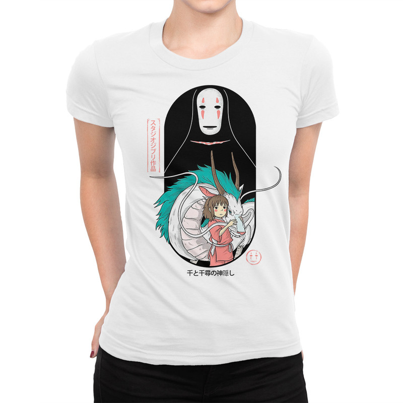 

Футболка женская Dream Shirts Унесенные Призраками белая XL, Белый, "Унесенные Призраками"