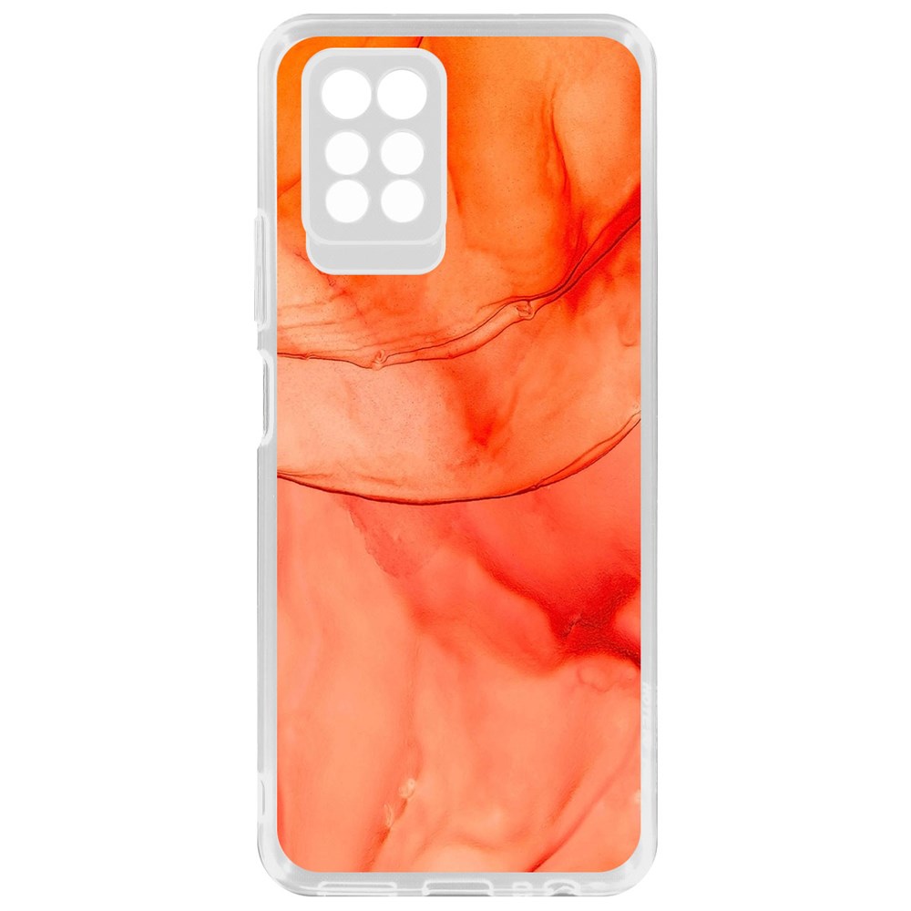 

Чехол-накладка Krutoff Clear Case Абстракт оранж для INFINIX Note 10 Pro, Прозрачный