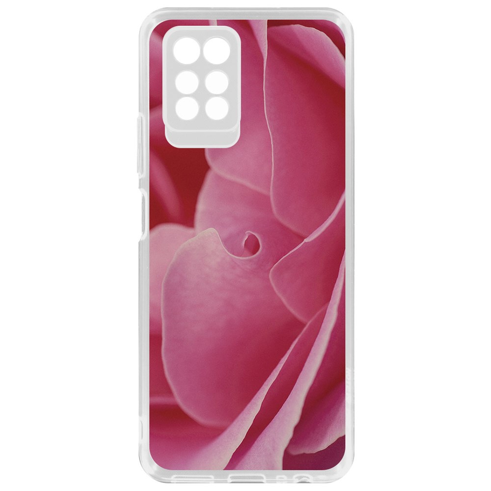 

Чехол-накладка Krutoff Clear Case Лепестки для INFINIX Note 10 Pro, Прозрачный
