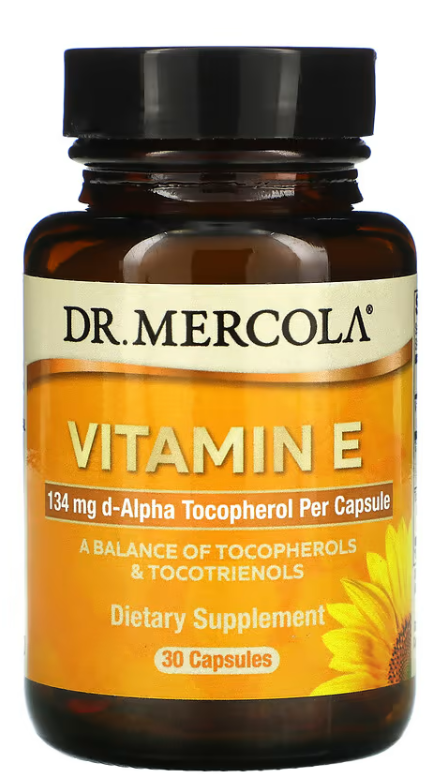 Купить Витамин E Dr. Mercola Vitamin E (Витамин Е) 30 капсул, Doctor`s Best