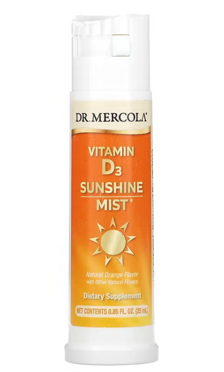 Купить Витамин D Dr. Mercola Vitamin D3 Sunshine Mist (спрей с витамином D3) 25 мл